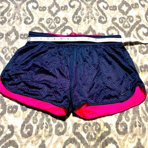 Nike Drifit Women's Blue and Pink Running Shorts Size Small